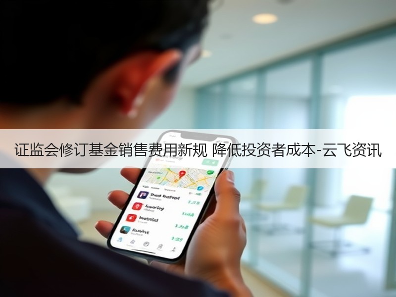 证监会修订基金销售费用新规 降低投资者成本-云飞资讯