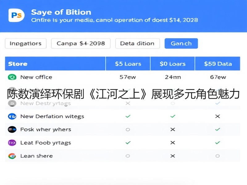 陈数演绎环保剧《江河之上》展现多元角色魅力