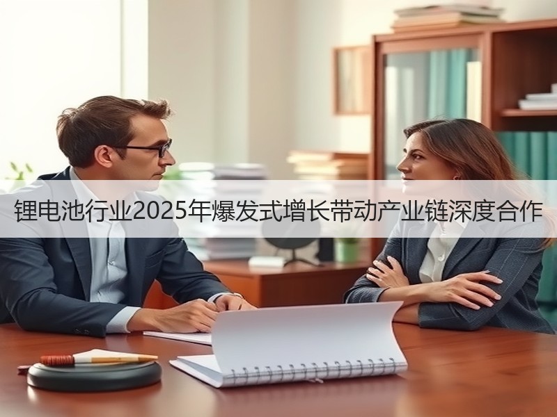 锂电池行业2025年爆发式增长带动产业链深度合作