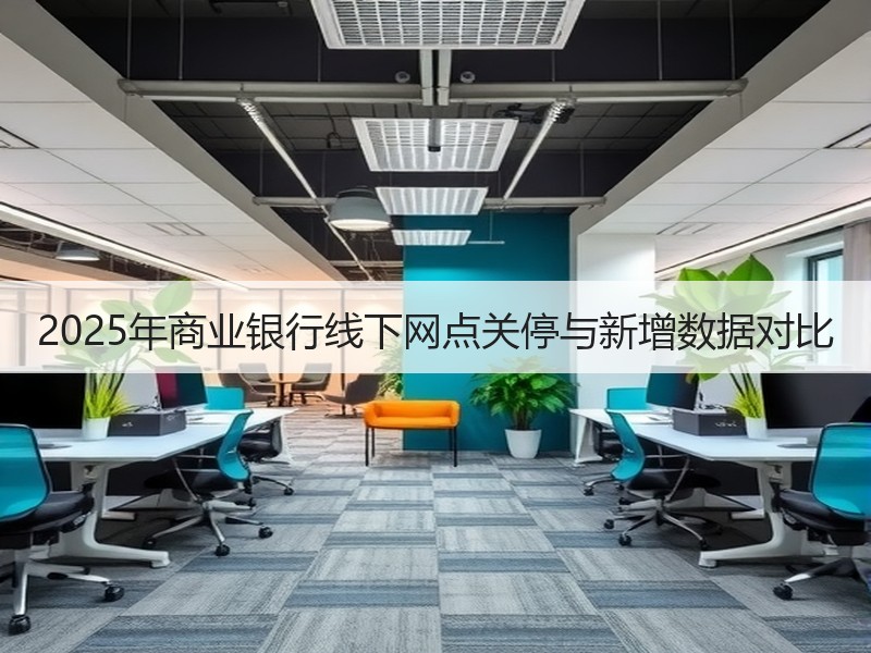 2025年商业银行线下网点关停与新增数据对比