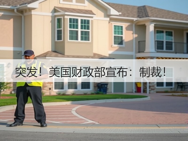 突发！美国财政部宣布：制裁！