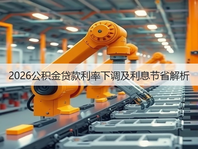 2026公积金贷款利率下调及利息节省解析